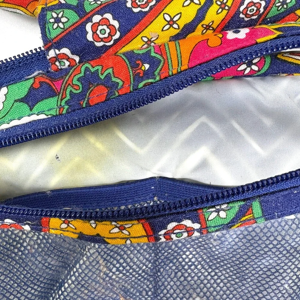 Vera Bradley Hanging Travel Organizer Venetian Paisley Blue Orange Fuscia Pockts